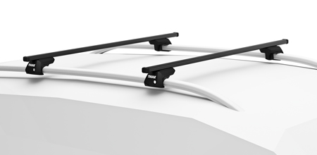 Thule SquareBar Roof Rack to fit  SSANGYONG Musso 5-dr SUV, 1996 - 2005 with Raised Roof Rails