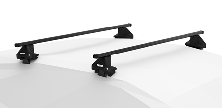 Thule SquareBar Roof Rack to fit  AUDI A6 4-dr Saloon, 2011 - 2018 with Normal Roof
