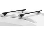 Thule WingBar Black Roof Bars for SSANGYONG Rexton 5-dr SUV, 2018 on with Raised Roof Rails