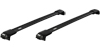 Thule WingBar Edge Black Roof Bars for  SSANGYONG Rodius 5-dr MPV, 2013 on with Raised Roof Rails