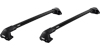 Thule WingBar Edge Black Roof Bars for  VOLKSWAGEN Golf 5-dr Hatchback, 2004 - 2007 with Normal Roof