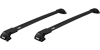 Thule WingBar Edge Black Roof Bars for  FIAT 500X 5-dr SUV, 2015 on with Flush Rails