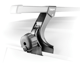 Roof racks for cars with rain gutters