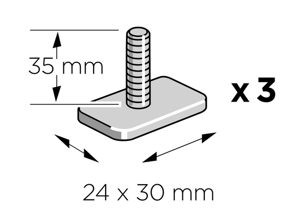 Thule 893-3 T track adapter 