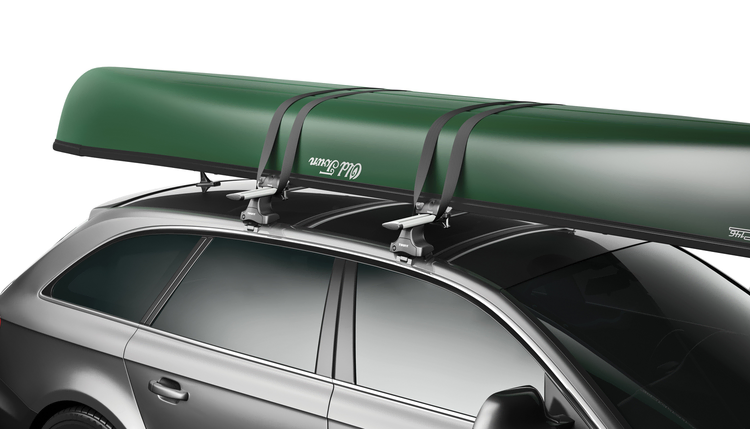  The Thule Portage Holds your Canoe tight at the Gunnels Thule Straps Secure it in Place