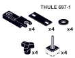 Thule 69701 20mm T-Track adapter for Thule Ocean roof boxes