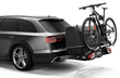 Thule Bike Carrier with cargo box on car