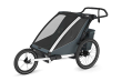 Thule Chariot 2 double trailer with jogging upgrade