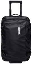 Black coloured Chasm carry-on bag with wheels