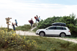 The Thule Forxe XT Roof Box fitted for family fun at the beach