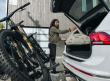 Thule bike carrier that tilts for easy boot access