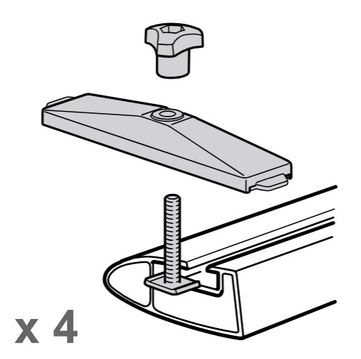 Thule 20mm T-Track Adapter for PowerClick Clamps