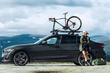 An image of a cyclist with the Thule TopRide fitted to their vehicle