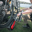 Easy fit secure additional bike wheel tray 